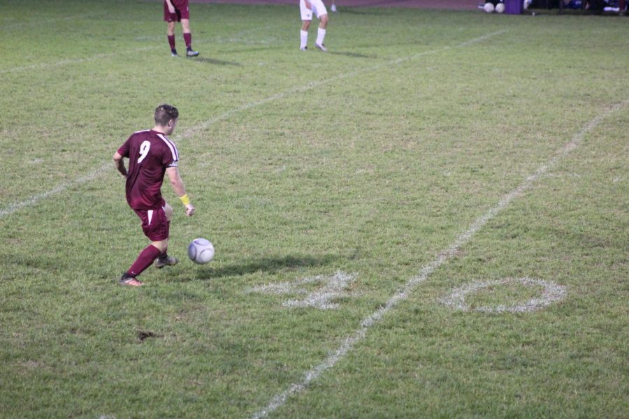 Cameron Raudabaugh gets ahold of the ball.