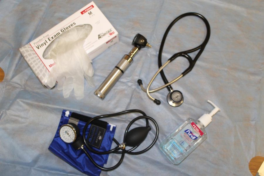 Pictured are some objects that are essential in all areas of healthcare.