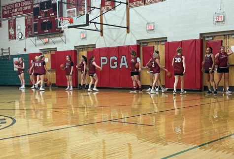 With the season coming up fast the girls basketball team at Pine Grove Area is working hard. They are preparing for their first game against Marian Catholic on December 11th.
