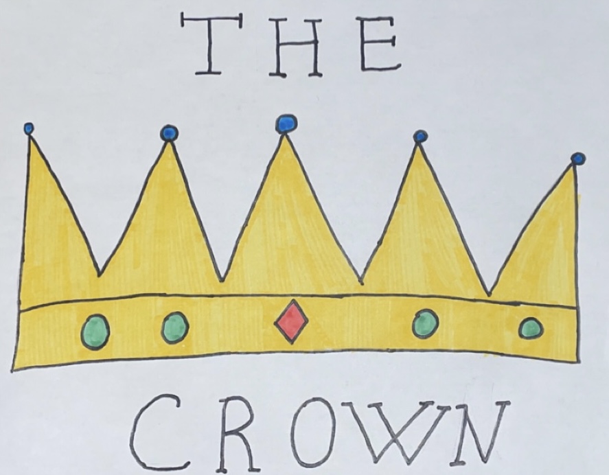 A picture of a crown, representing the title of the series as well as the Royal Family in which the show is about.