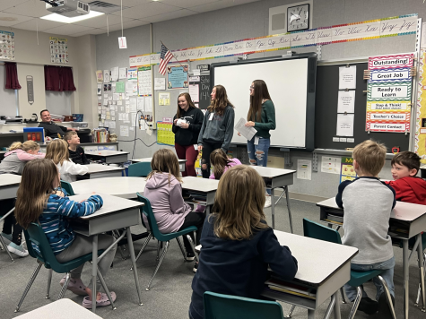 Elementary students ask SADD and Aevidum members questions about mental health and good choices.
