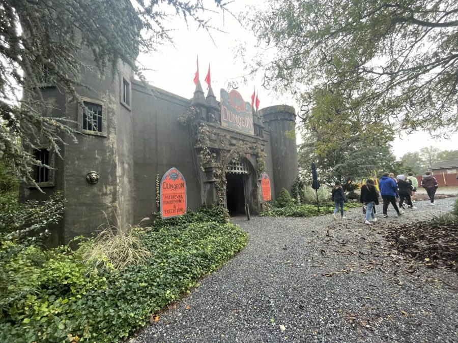 The Dungeon at the Pennsylvania Renaissance Faire. Inside the Dungeon, contains a museum of Medieval tortures. People could walk through for the cost of $3.00.