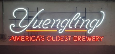 A picture of the Yuengling sign located in the Pottsville brewery. Yuengling was originally opened in 1829 in Pottsville, Pa.