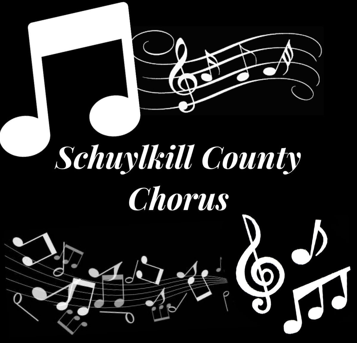 An artistic rendition of Schuylkill County Chorus made through a digital medium.