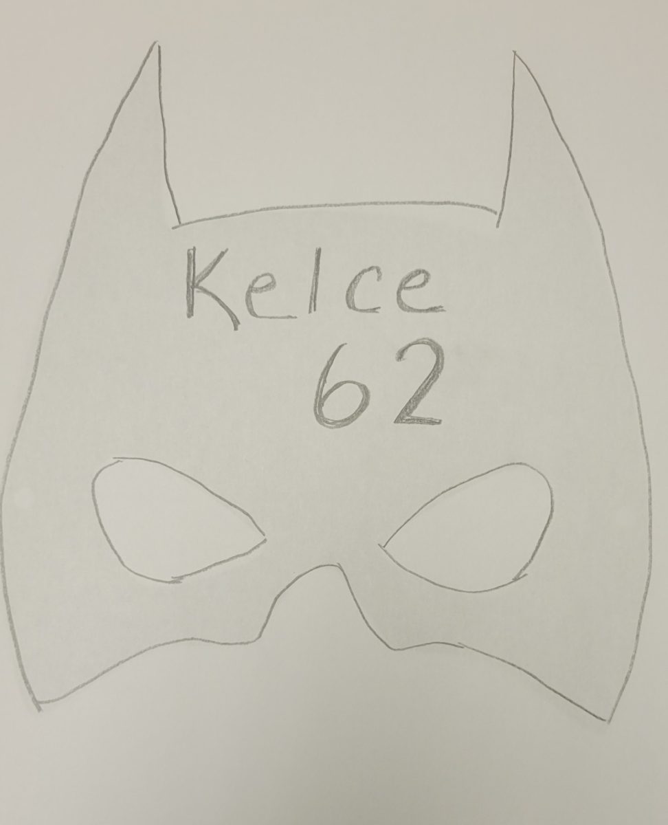 Kelces famous batman mask that he uses to celebrate victory.